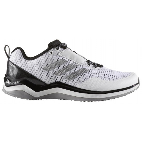 Adidas Speed Trainer 3 Men's Training Shoes - White/Silver/Black Promotions